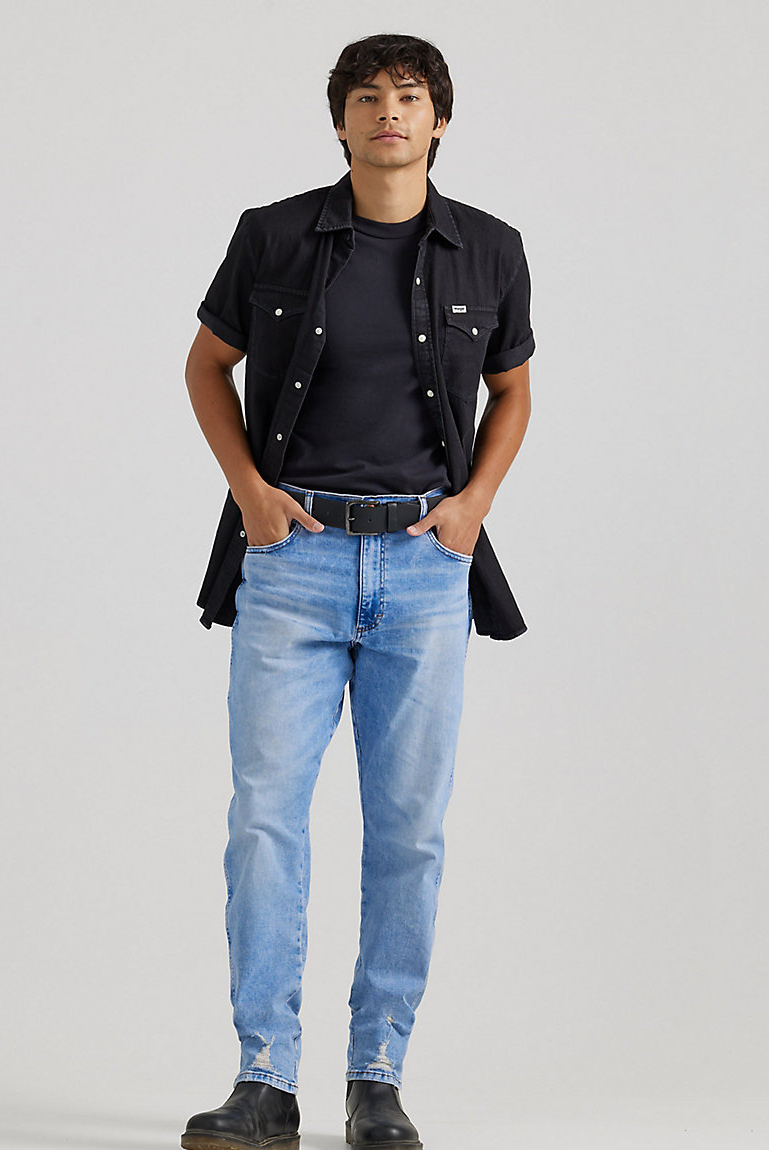 Men's Relaxed Taper Jean in Sundown Bleach