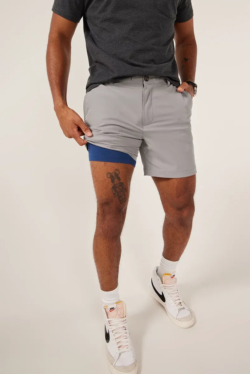 Chubbies The World's Grayest 6" Inseam Shorts for Men | Size XXXL