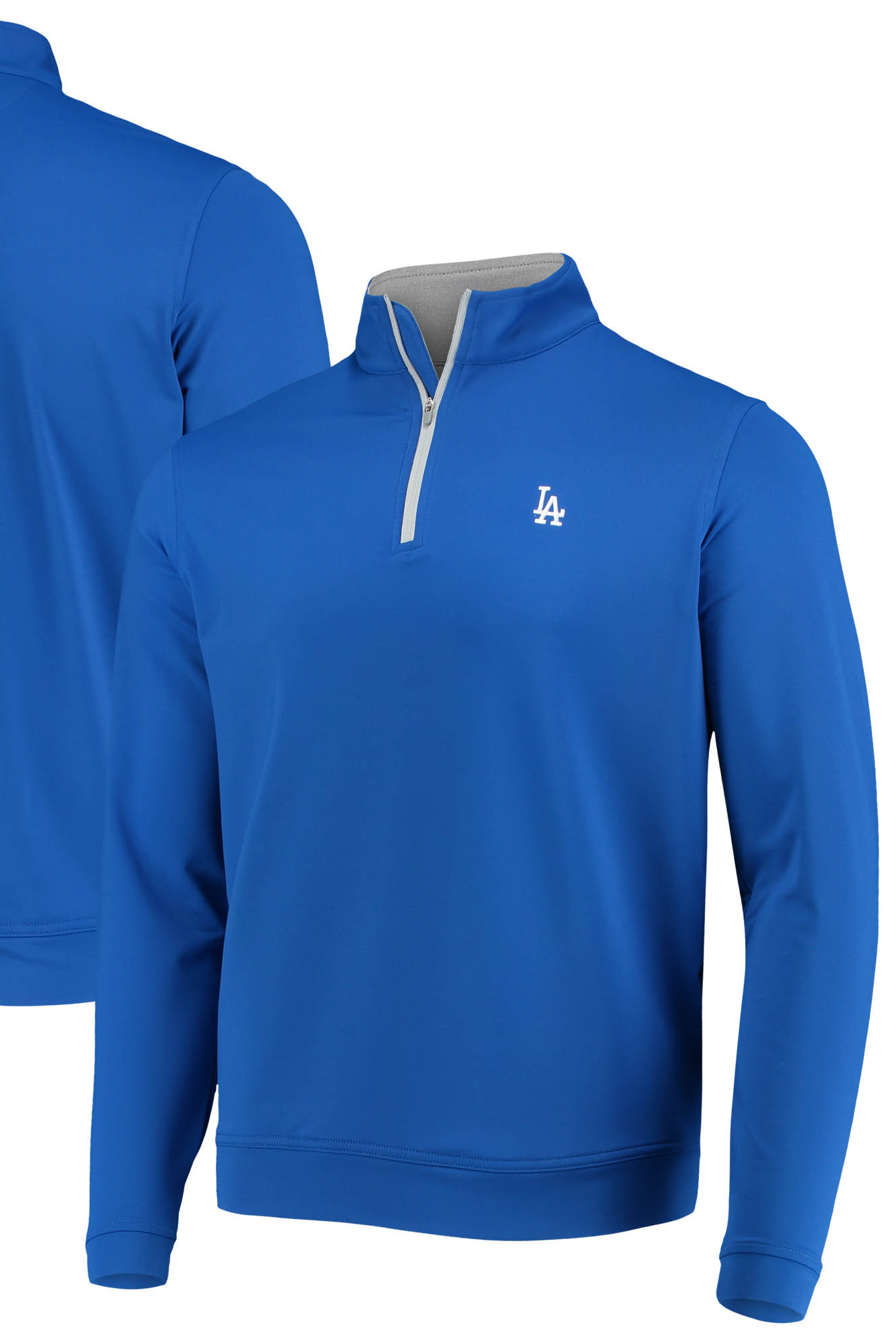 Men's Peter Millar Royal Los Angeles Dodgers Perth Solid Stretch Quarter-Zip Top