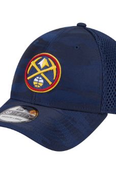 Men's New Era  Navy Denver Nuggets Subtle Camo 39THIRTY Flex Hat